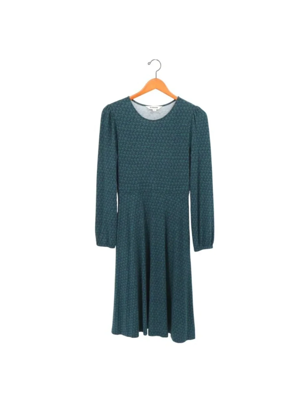 Boden Camille Jersey Knit Midi Long Sleeve Dress Blue Green 6P 6 Petite - Picture 4 of 7